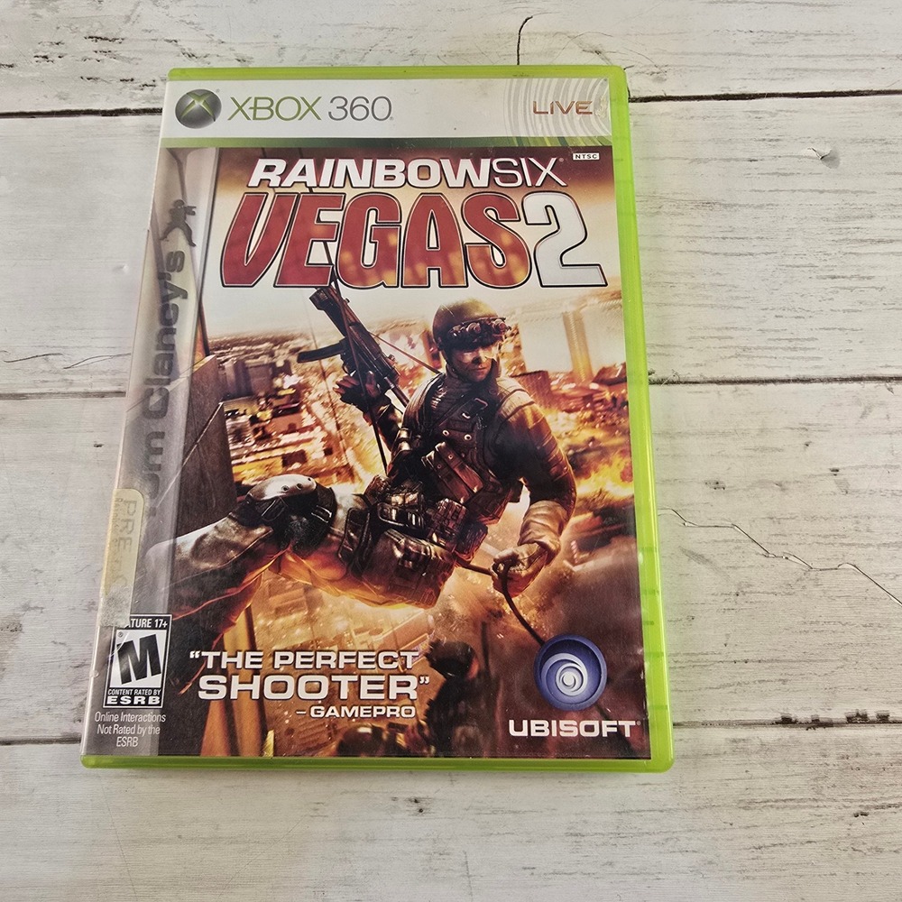 Tom Clancy's Rainbow Six Vegas 2 Xbox 360 Ubisoft Tactical Shooter CIB